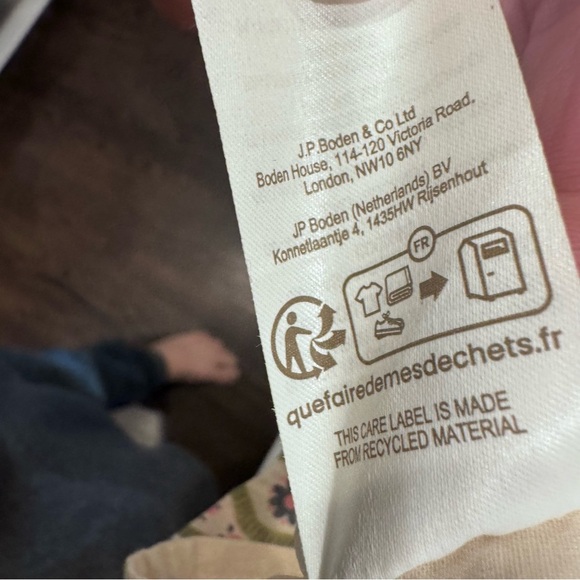 Mini Boden Floral Tea Dress Girls Size6-7 Years Old, Multicolor Collar Buttons - Picture 8 of 13